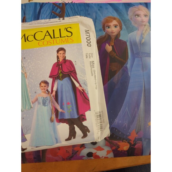McCall's costumes pattern uncut Frozen Elsa Anna M7000 - Picture 2 of 7